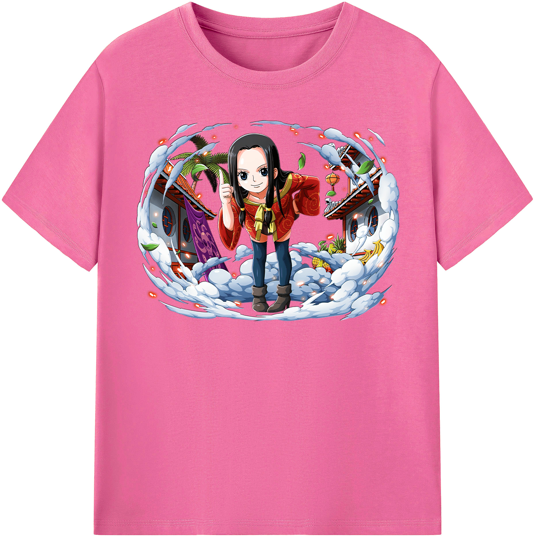 ワンピース ボア・ハンコック ONE PIECE Boa·Hancock レディースカジュアルプリントTシャツ（綿100％）